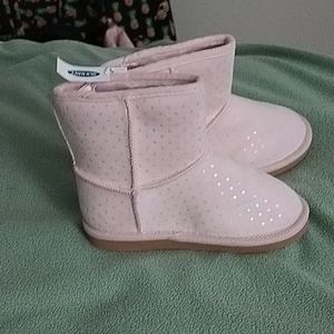 Pink toddler boots